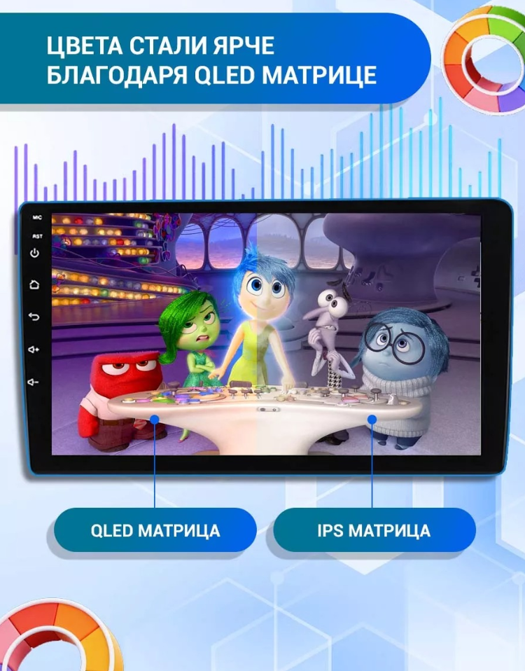 Sirena V4 PRO ОС Android Память 6/128, Wi-Fi, 4G, QLED экран. Звуковой процессор DSP. Процессор 8 ядер.